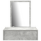 vidaXL Wall Hanging Dressing Table Concrete Grey 60x40x70 cm
