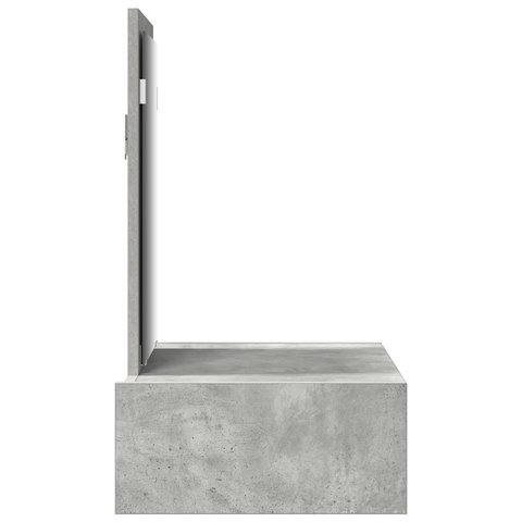 vidaXL Wall Hanging Dressing Table Concrete Grey 60x40x70 cm
