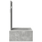 vidaXL Wall Hanging Dressing Table Concrete Grey 60x40x70 cm