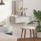 vidaXL Wall Hanging Dressing Table Concrete Grey 60x40x70 cm