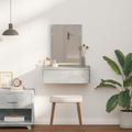 vidaXL Wall Hanging Dressing Table Concrete Grey 60x40x70 cm