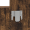vidaXL Wall Mounted Dressing Table Smoked Oak 60x40x70 cm