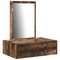 vidaXL Wall Mounted Dressing Table Smoked Oak 60x40x70 cm