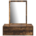 vidaXL Wall Mounted Dressing Table Smoked Oak 60x40x70 cm