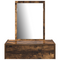 vidaXL Wall Mounted Dressing Table Smoked Oak 60x40x70 cm