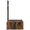 vidaXL Wall Mounted Dressing Table Smoked Oak 60x40x70 cm