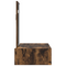 vidaXL Wall Mounted Dressing Table Smoked Oak 60x40x70 cm