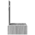 vidaXL Wall Hanging Dressing Table in Grey Sonoma, 60x40x70 cm
