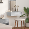 vidaXL Wall Hanging Dressing Table in Grey Sonoma, 60x40x70 cm