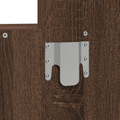vidaXL Wall Hanging Dressing Table Brown Oak 60x40x70 cm