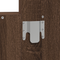 vidaXL Wall Hanging Dressing Table Brown Oak 60x40x70 cm