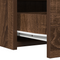 vidaXL Wall Hanging Dressing Table Brown Oak 60x40x70 cm