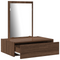 vidaXL Wall Hanging Dressing Table Brown Oak 60x40x70 cm