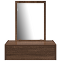 vidaXL Wall Hanging Dressing Table Brown Oak 60x40x70 cm