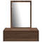 vidaXL Wall Hanging Dressing Table Brown Oak 60x40x70 cm