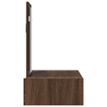 vidaXL Wall Hanging Dressing Table Brown Oak 60x40x70 cm