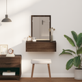 vidaXL Wall Hanging Dressing Table Brown Oak 60x40x70 cm