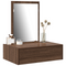 vidaXL Wall Hanging Dressing Table Brown Oak 60x40x70 cm