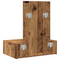 vidaXL Wall Hanging Dressing Table Old Wood 60x40x70 cm