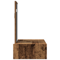 vidaXL Wall Hanging Dressing Table Old Wood 60x40x70 cm
