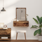 vidaXL Wall Hanging Dressing Table Old Wood 60x40x70 cm