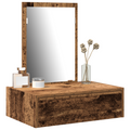 vidaXL Wall Hanging Dressing Table Old Wood 60x40x70 cm