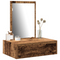 vidaXL Wall Hanging Dressing Table Old Wood 60x40x70 cm