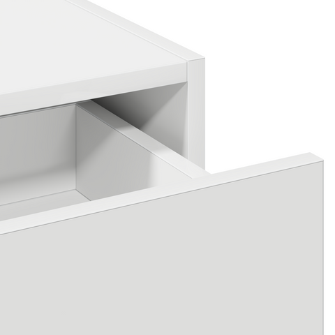 vidaXL Wall Hanging Dressing Table White 83x40x70 cm