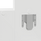 vidaXL Wall Hanging Dressing Table White 83x40x70 cm