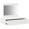 vidaXL Wall Hanging Dressing Table White 83x40x70 cm