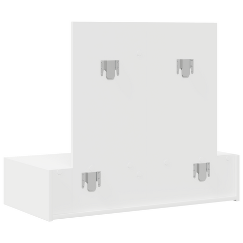 vidaXL Wall Hanging Dressing Table White 83x40x70 cm