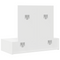 vidaXL Wall Hanging Dressing Table White 83x40x70 cm