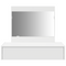 vidaXL Wall Hanging Dressing Table White 83x40x70 cm