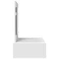 vidaXL Wall Hanging Dressing Table White 83x40x70 cm