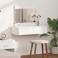 vidaXL Wall Hanging Dressing Table White 83x40x70 cm