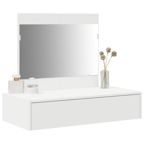 vidaXL Wall Hanging Dressing Table White 83x40x70 cm
