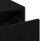 vidaXL Wall Hanging Dressing Table Black Oak 83x40x70 cm