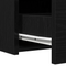 vidaXL Wall Hanging Dressing Table Black Oak 83x40x70 cm
