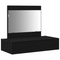 vidaXL Wall Hanging Dressing Table Black Oak 83x40x70 cm
