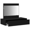 vidaXL Wall Hanging Dressing Table Black Oak 83x40x70 cm
