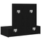 vidaXL Wall Hanging Dressing Table Black Oak 83x40x70 cm
