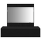 vidaXL Wall Hanging Dressing Table Black Oak 83x40x70 cm