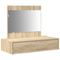 vidaXL Wall Hanging Dressing Table Sonoma Oak 83x40x70 cm