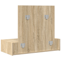 vidaXL Wall Hanging Dressing Table Sonoma Oak 83x40x70 cm