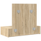 vidaXL Wall Hanging Dressing Table Sonoma Oak 83x40x70 cm