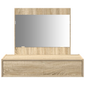 vidaXL Wall Hanging Dressing Table Sonoma Oak 83x40x70 cm