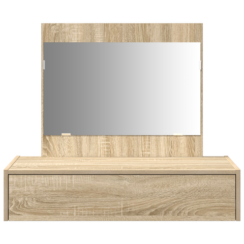 vidaXL Wall Hanging Dressing Table Sonoma Oak 83x40x70 cm