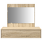vidaXL Wall Hanging Dressing Table Sonoma Oak 83x40x70 cm