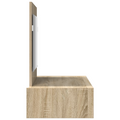 vidaXL Wall Hanging Dressing Table Sonoma Oak 83x40x70 cm