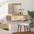 vidaXL Wall Hanging Dressing Table Sonoma Oak 83x40x70 cm